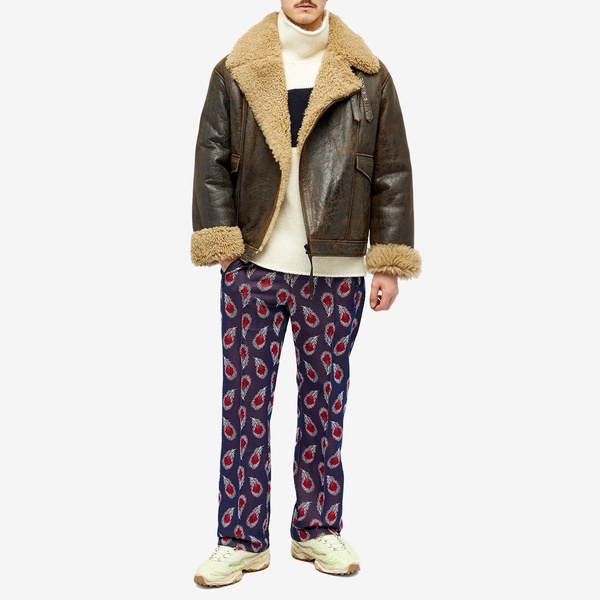 Acne Studios Liana Cracked Shearling Jacket