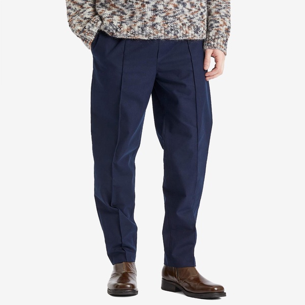 A.P.C. Pieter Textured Cotton Pin Tuck Pleat Trousers