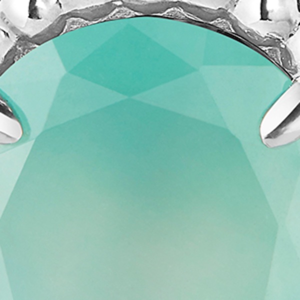 White Gold, Diamond and Aquaprase Serpent Bohème Earring