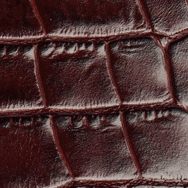 Croc-Embossed Leather Bifold Wallet