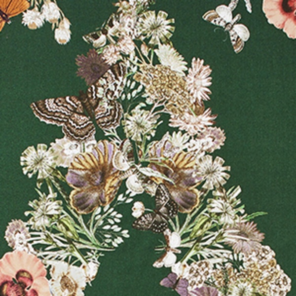 Silk Botanical 'A' Print Scarf