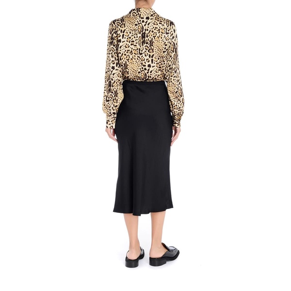 Bar Black Midi Skirt