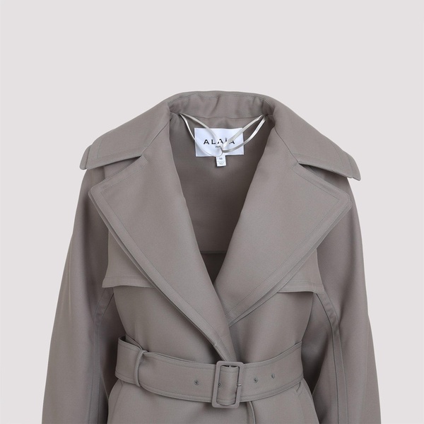 Alaïa Trench Coact Double Diagonal