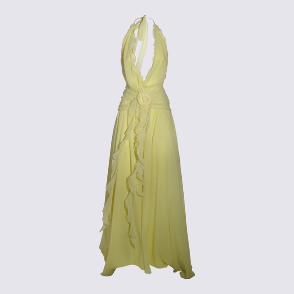 Yellow Silk Dress