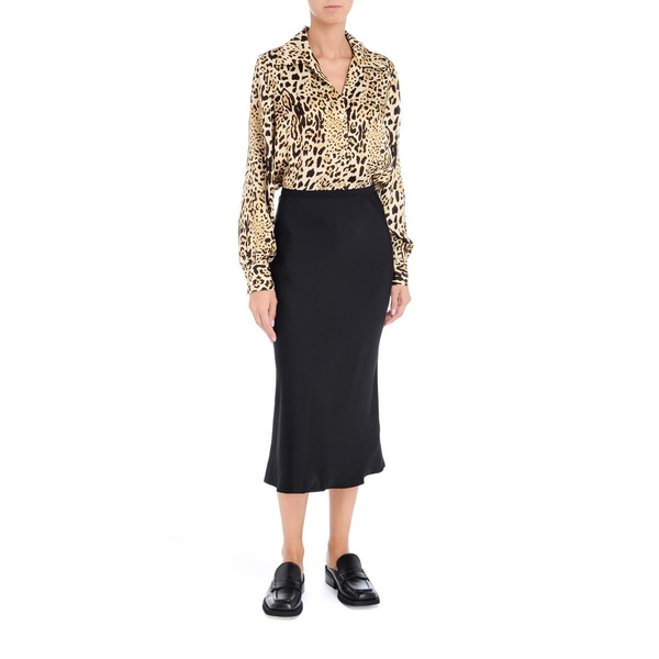 Bar Black Midi Skirt