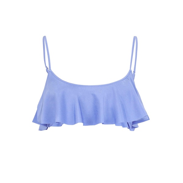 Woman Lilac Bralette With Volant