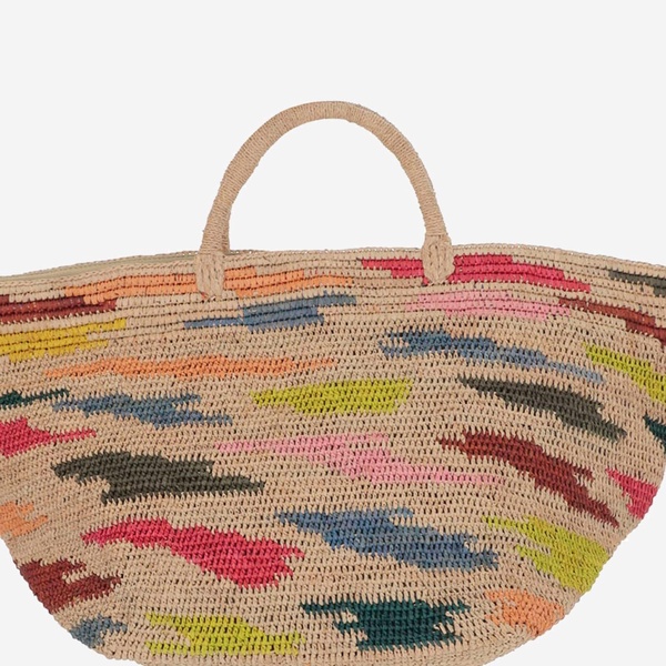 Vanilla Raffia Handbag