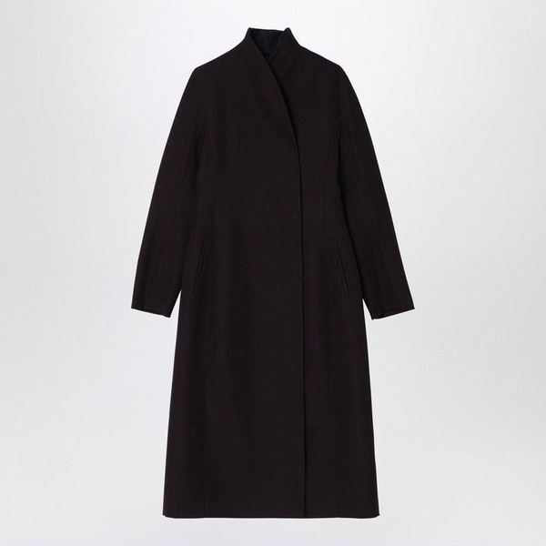Fendi Dark Purple Grain De Poudre Wool Coat Women