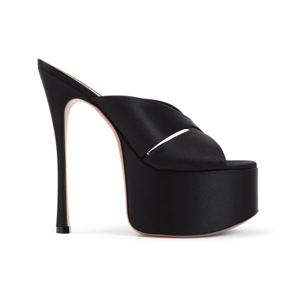 Amina Muaddi Salma 60 Satin Slipper Women