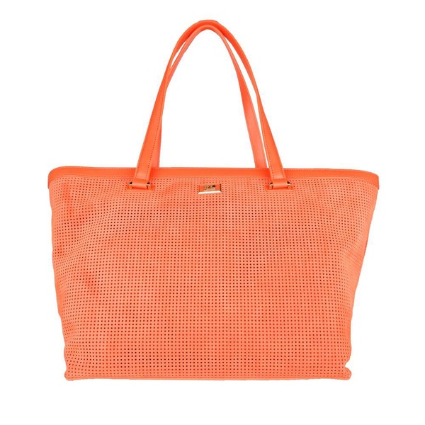Cavalli Class little perforated squares texture ziped Handbag