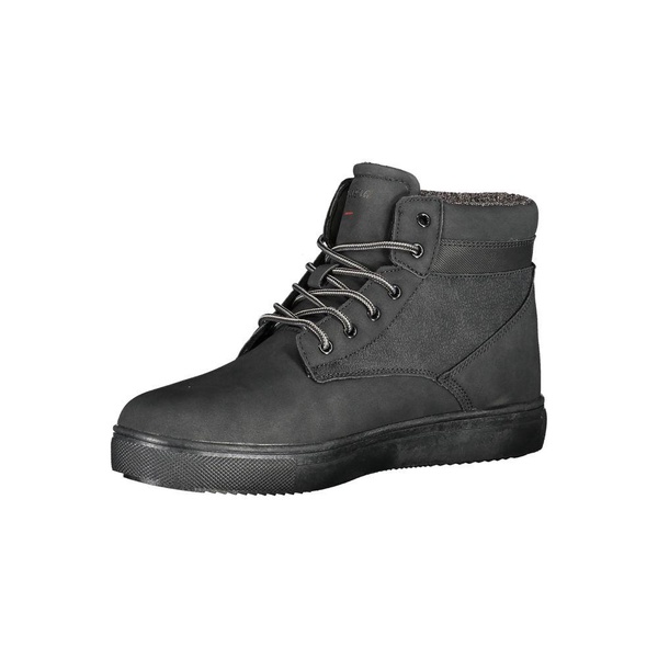 chic  lace-up boots with contrast men's details