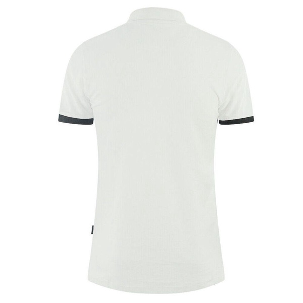 elegant cotton polo with signature men's details