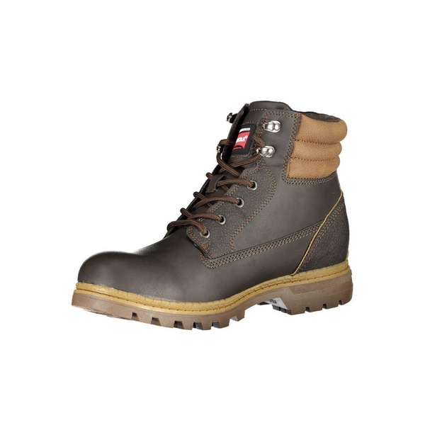 elegant  lace-up boots with contrast men's details