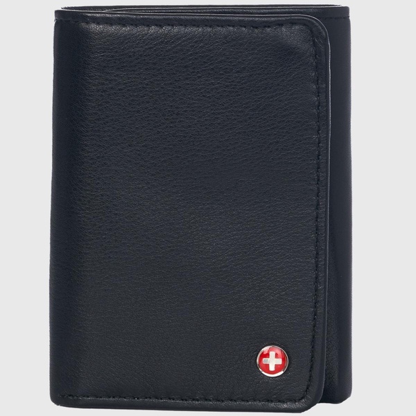 RFID Mens Wallet Deluxe Capacity Trifold With Divided Bill Section