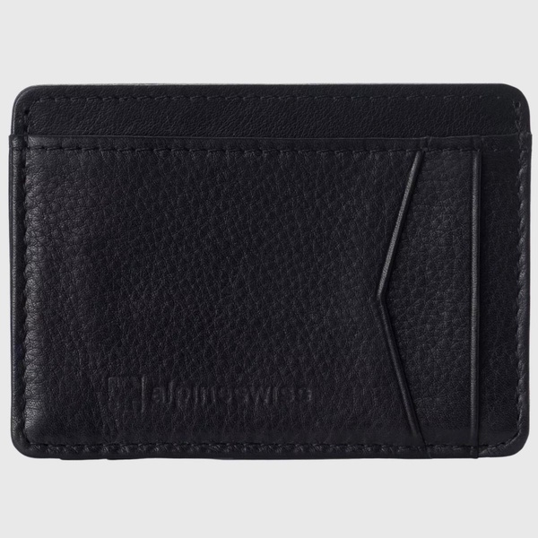 Men RFID Safe Minimalist Front Pocket Wallet Leather Thin Card Case