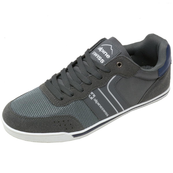 Men's Liam Fashion Sneakers Suede Trim Low Top Lace Up Tennis Shoes