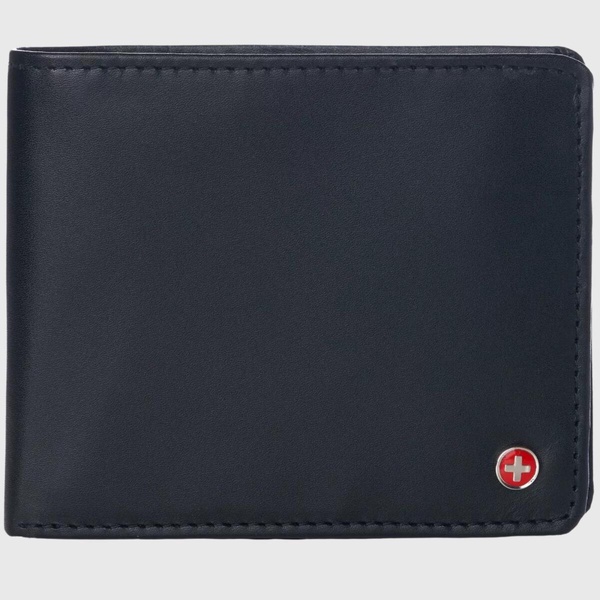 RFID Mens Wallet Deluxe Capacity Hybrid Bifold Flipout ID Window