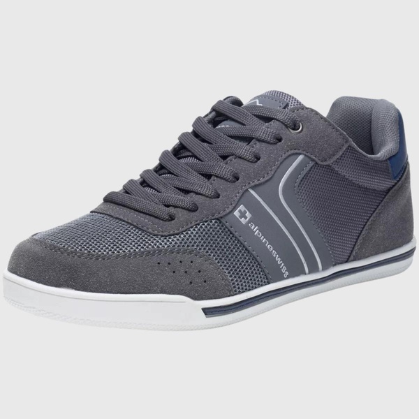 Men's Liam Fashion Sneakers Suede Trim Low Top Lace Up Tennis Shoes