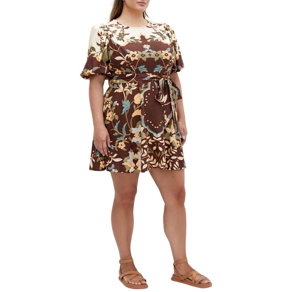 Plus Size Forever Placement Linen Dress