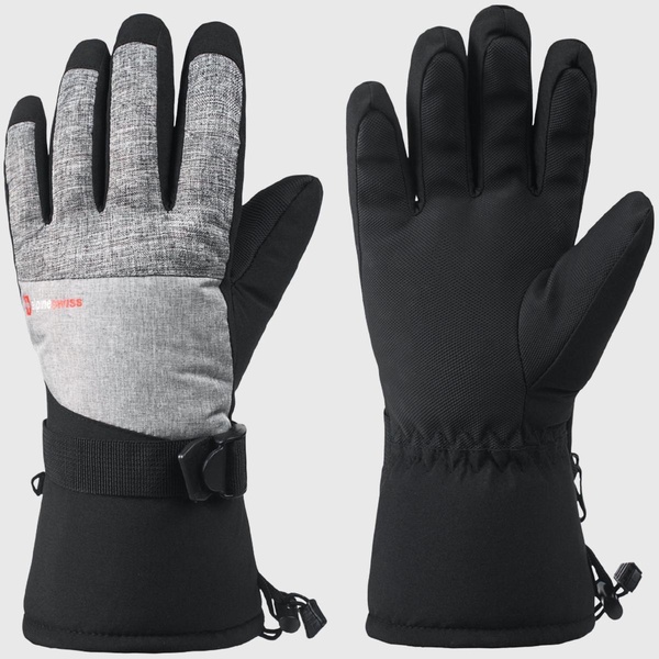 Mens Waterproof Ski Gloves Snowboarding 3M Thinsulate Winter Gloves
