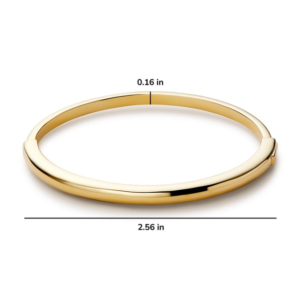 - Gold Bangle Bracelet - Brynley