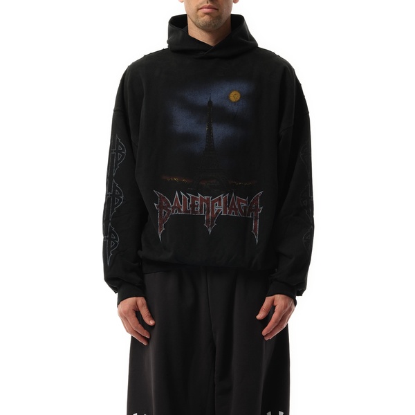 Printed tech hoodie