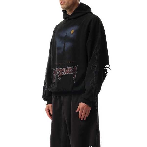 Printed tech hoodie