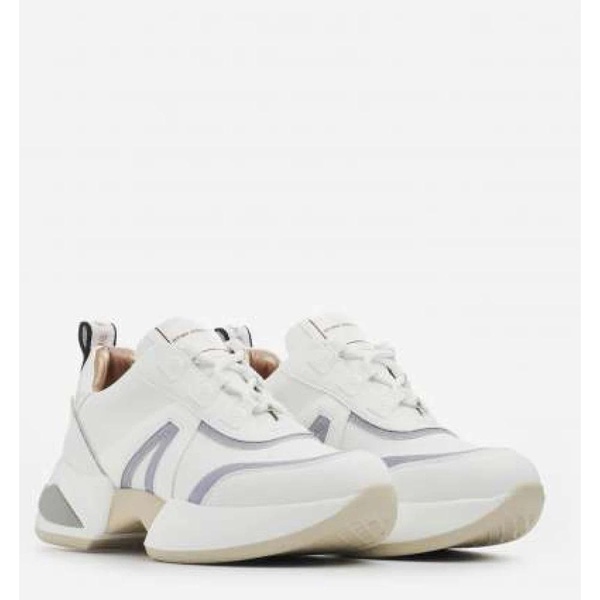 Modern Marble Sneaker in White and Avion