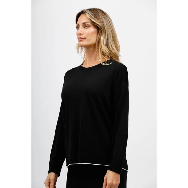 Boatneck Top with Hem Detail