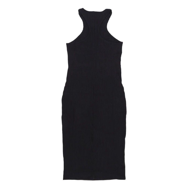 Rib Midi Dress Black