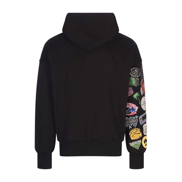 Black Patchwork Sweatshirt