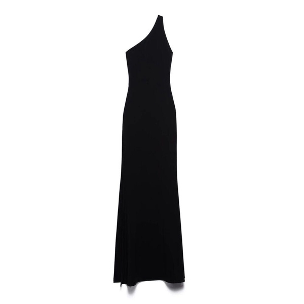 Black One Shoulder Long Dress