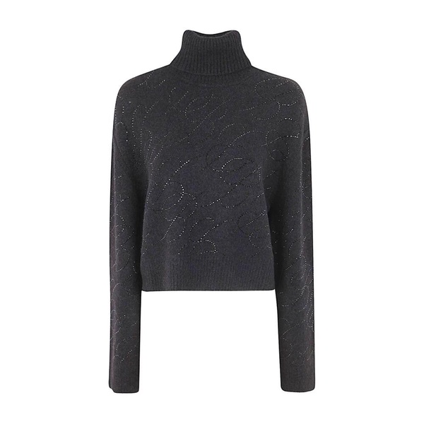 High Neck Logo Sweater