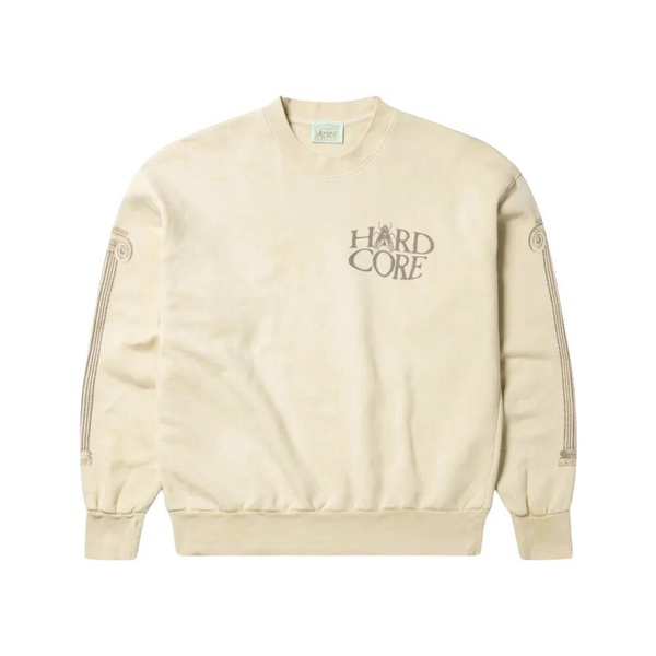Beige Sweater with Hardcore Graphics