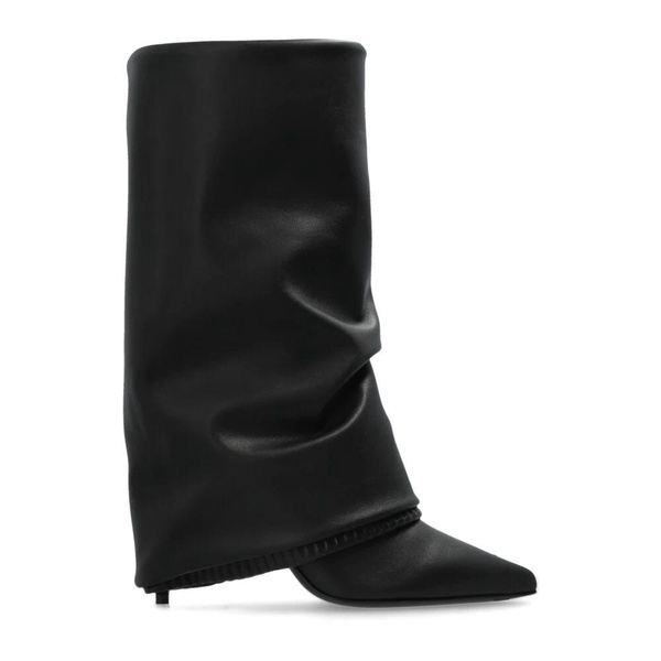 Leather heeled ankle boots
