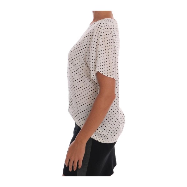 Chic Polka Dot Silk Blouse