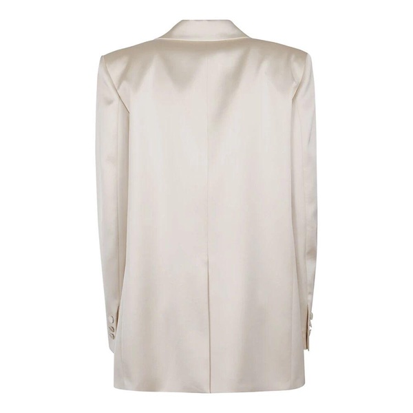 White Blazer with Chic Pocket Design