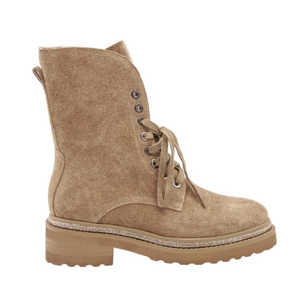 Beige Casual Women Boot