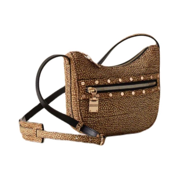 Suede Shoulder Bag with Adjustable Strap