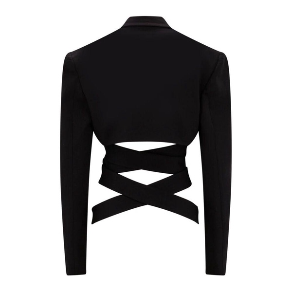 Women Clothing Blazer Black SS23