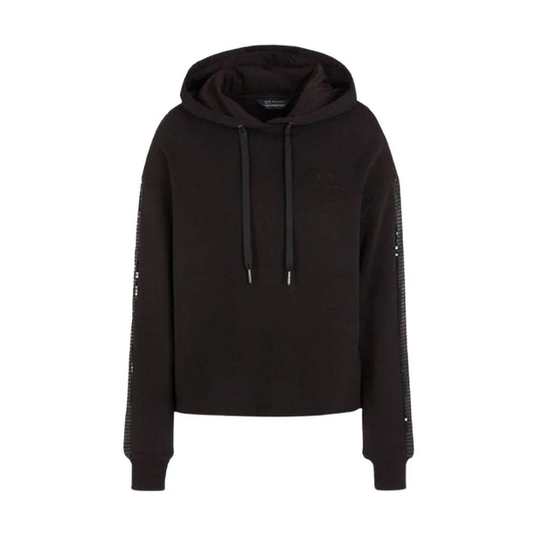 Black Sweatshirt Hooded AW23 Winter Style