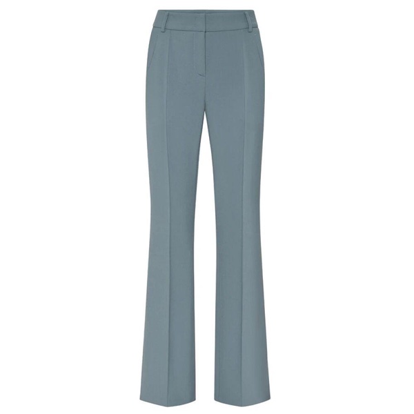 Petrol Blue Flared Trousers