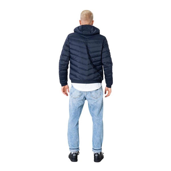Blue Hooded Jacket for Men