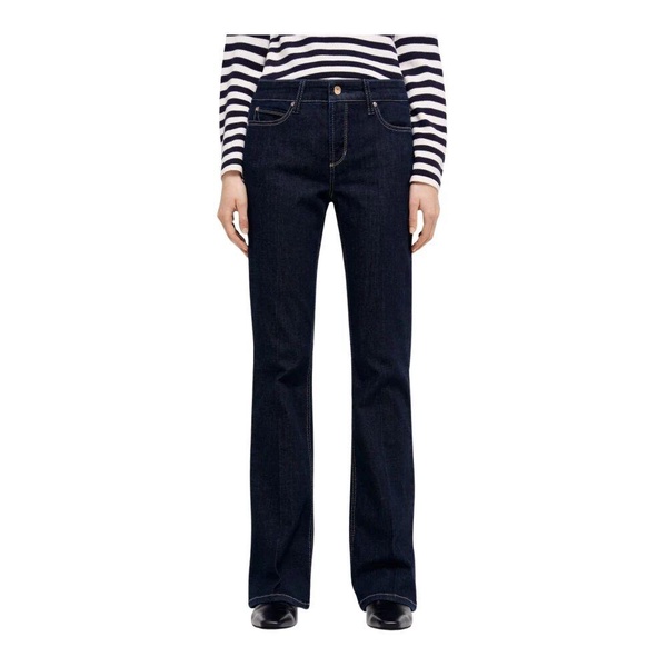 Flared Long Denim Jeans
