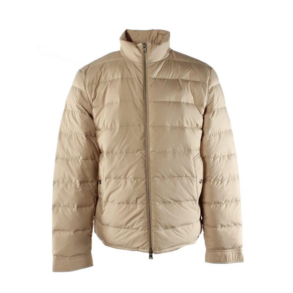 Beige Men's Jacket Microfiber