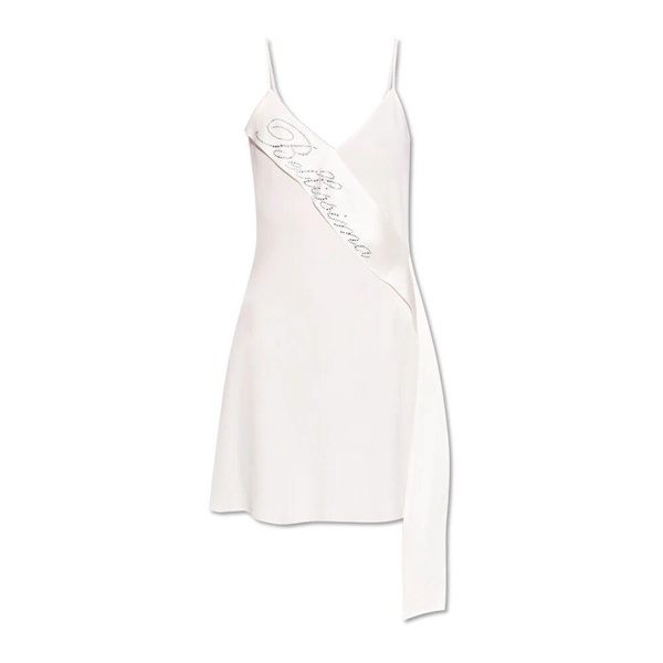 Dress with satin sash