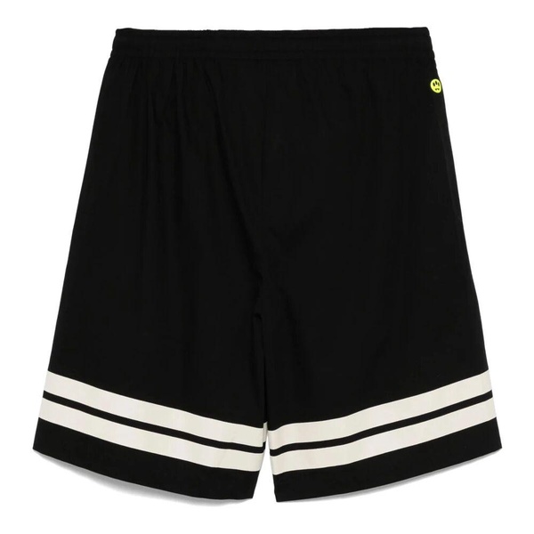 Black Popeline Shorts