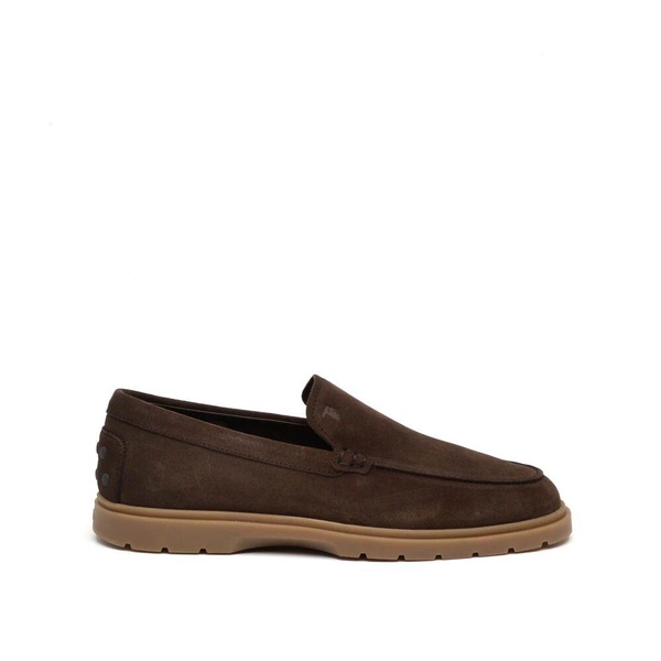Brown Suede Loafer Rubber Sole