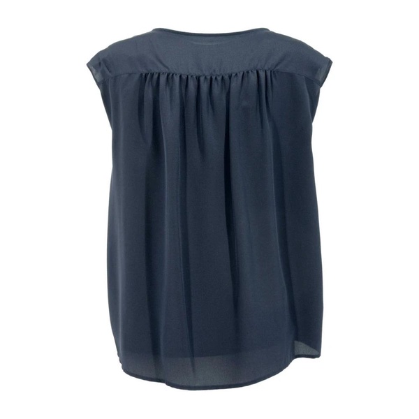 Silk Jersey Tee in Blue