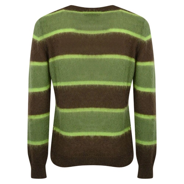 Striped Mohair Sweater Brown